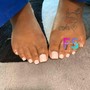 Gel Pedicure w/ balance on 2 Big Toes