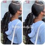 Small knotless braids (Back length)