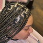 Large Knotless boxed braids