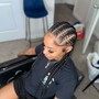 2 straight back braids