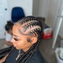 Small Fulani braids