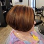 Partial Foil, Color Retouch, Signature Cut and Style