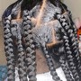 Half Up Half Down Partial Weave