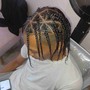 Mens hightop boxbraids no hair added