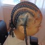 Small straight backs Cornrows 6-20