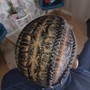 Mens Cornrows on natural hair freestyle