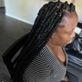 Small straight back braids