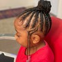 Kid's 2 Feed In Braids