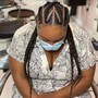 French Curl knotless braids