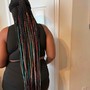 Mid Back Butterfly & Faux Locs