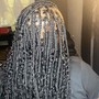 Thigh length length braids