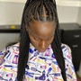 Braids with beads/ natural hair