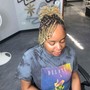 Loc Retwist + 2 Strand Twists (Short to Mid-back)