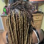 Box Braids Over Locs