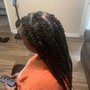 Large Knotless Box Braids