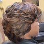 Shampoo and style (relaxed hair)