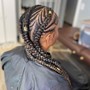 Mens Full Head Cornrows