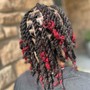 2-4 Straight Back Man Bun Braids