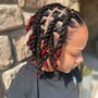 Man Bun Individual Large Twist/Braids