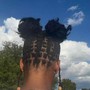 Individual Braids with natural hair