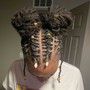 Individual Braids with natural hair