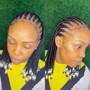 Big Knotless short bob Braids/ hair included Cash Only