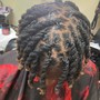 Natural hair box braids