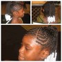 Medium Boxbraids With Short Hair with crinked endes