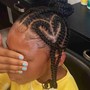 Kid's designer Braids 6/10 no hair added