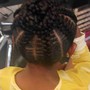 Basket Cornrows Updo