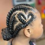 Kid's Style med to large braiding