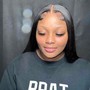 Traditional sew in with minimal leave out (no closure)