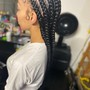 Touch up braids 2 rows all the way around