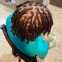 Instant locs on natural short hair