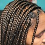 Tribal braids with box braids