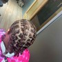 Two French braids