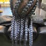 Feed-in Cornrows Braids (6-8)