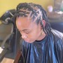 Retwist 2 strands twist (short to shoulder)