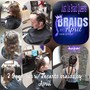 4-6 Feed-In Braids ($50.00 deposit)