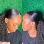 feed in braids with a Quick weave Cash Only