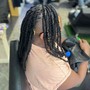 Kid's wash and blowout ages 6-12( braid prep services