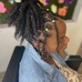 Kid's wash and blowout ages 6-12( braid prep services