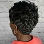 Virgin Relaxer Service with Haircut Style (1st time or 6 mo+)