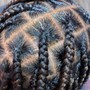 Large knotless braids