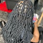 Medium Boho knotless Braids (butt length)