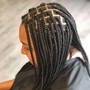 Add Curly Hair to Box Braids