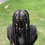 Medium knotless braids