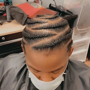 2 braids going back for men