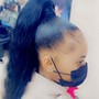 Flat Iron relaxer hair