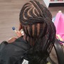 Jumbo knotless braids Mid-back - hair included